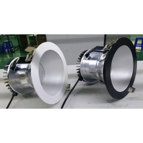 Frosted glass exterior driver triac dimmable and 1-10v dimmable led downlight from 6inch to 10 inch
